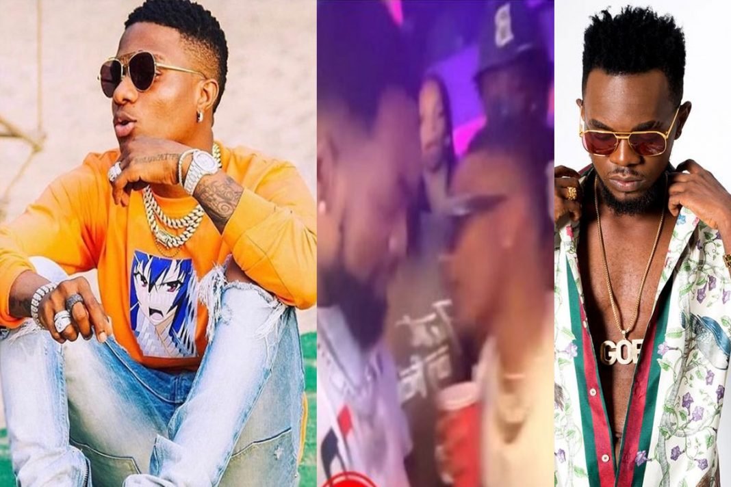 Moment Wizkid And Patoranking Met Each Other In Ghana (Video)