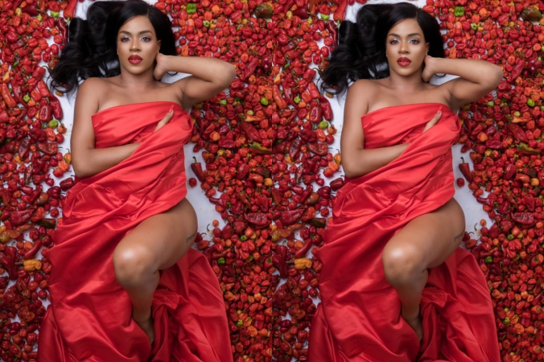 Fans React as Venita Akpofure shares Birthday Photos With Hot Pepper