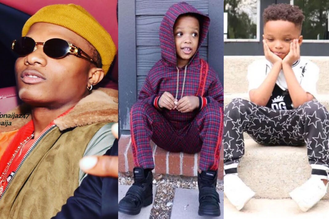 Wizkid Celebrates His Son, King On His 5th Birthday -“Love You For Life”