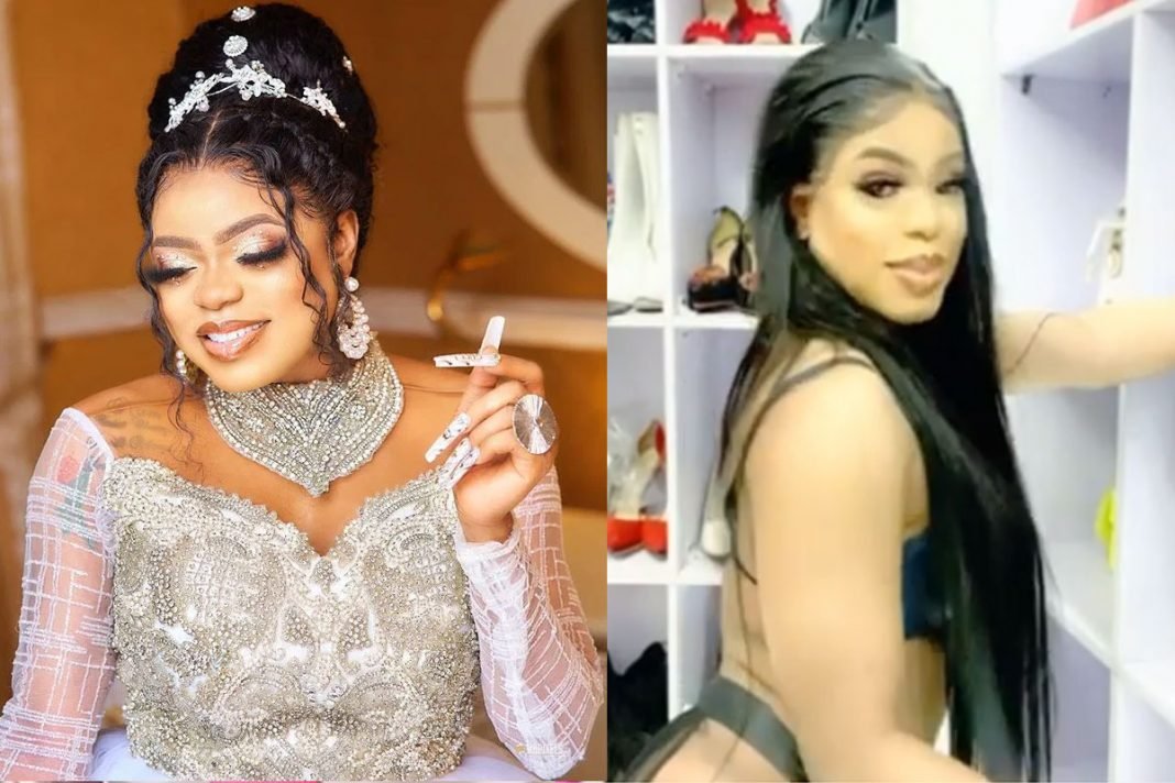 Bobrisky Shakes His Back Assets For The Cameras (Video)