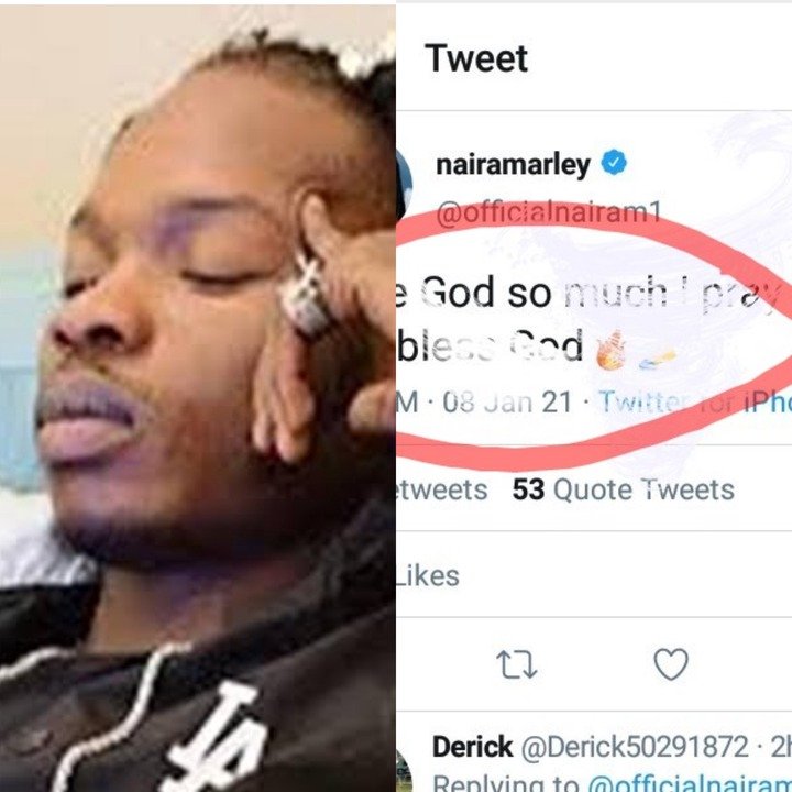 Check Out What Naira Marley Post About God That Made People To Drag Him On Twitter