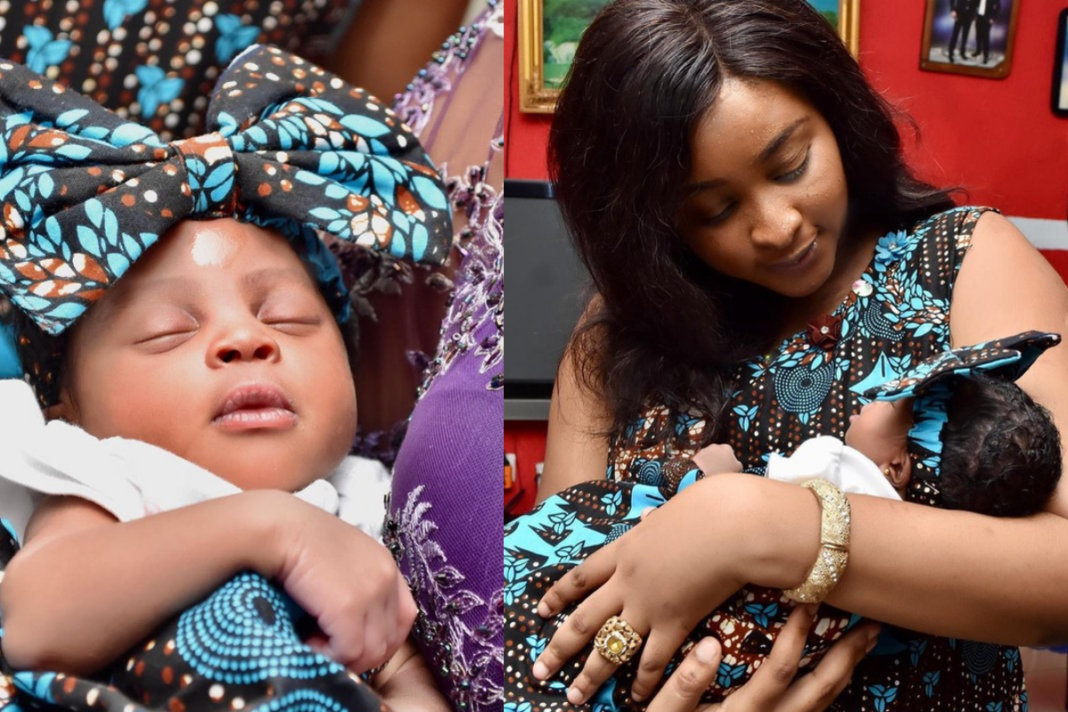 Etinosa Idemudia Shares Lovely Scenes From Daughter’s Naming Ceremony (Photos)