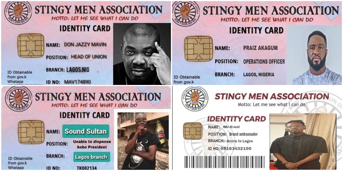 Meet 7 Male Celebs At The Forefront -Stingy Men Association of Nigeria(SMAN)