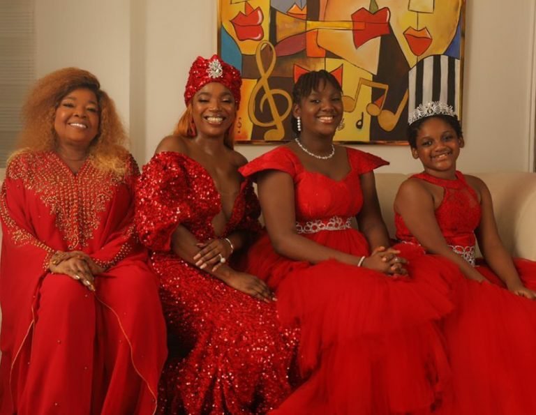 3 Generations Of Beauty! Annie Idibia Poses With Her Mother & Daughters