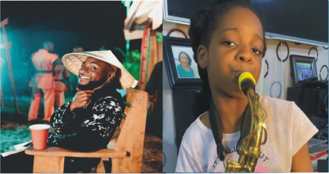 Davido Gifts 10-Year-Old Saxophonist N500K For Playing ‘Jowo’ Track Perfectly (Video)