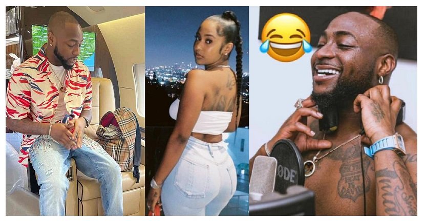 Mixed reactions as Video captures Davido in public with alleged American girlfriend Mya Yafai