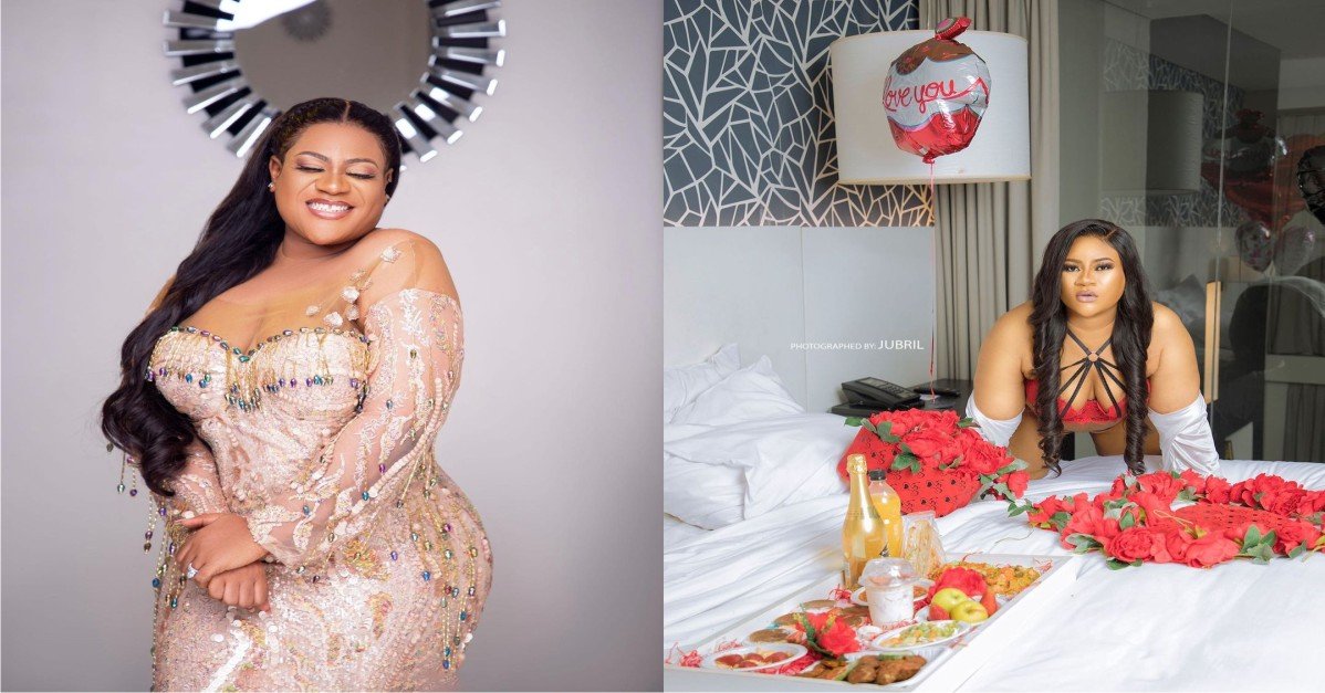 Nkechi Blessing Receives Dollars Flowers Birthday Gift (Photos)