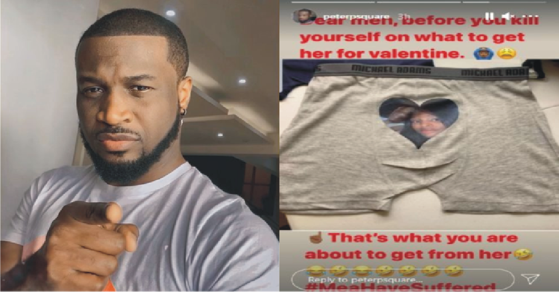 Peter Okoye Shows The Kind Of Valentine Gift Men Will Get From Their Women (Photo)