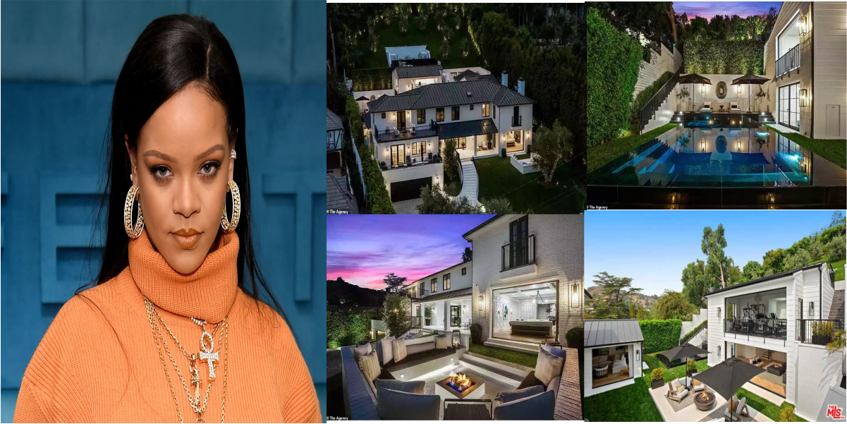 Photos Of The $13.8 Million Beverly Hills Mansion That Rihanna Bought