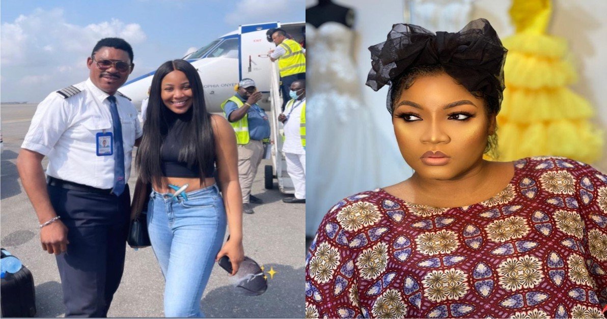 See How Omotola reacts as BBNaija’s Erica flies with her husband, Captain Ekeinde