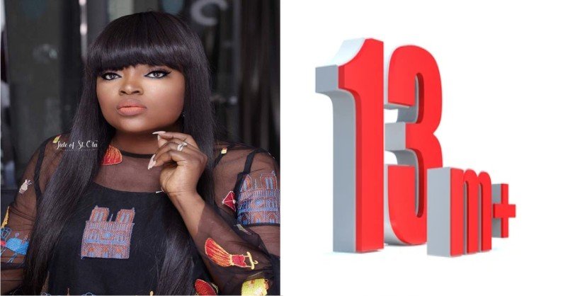Funke Akindele Hits 13million Followers, Making Her the Highest Followed Nollywood Actress