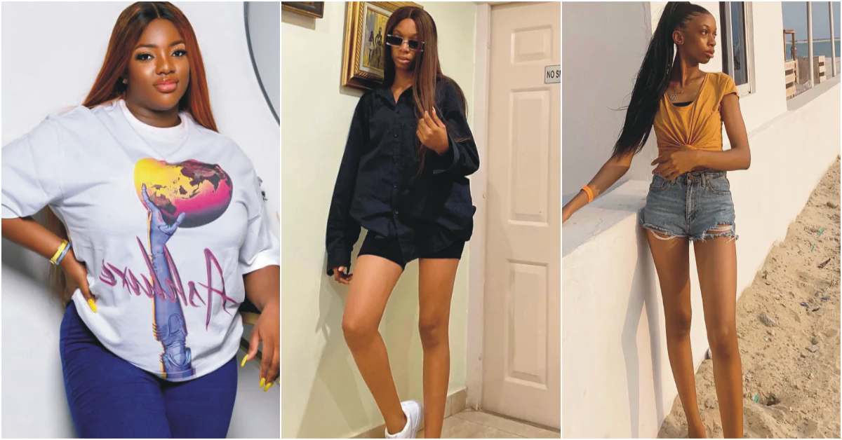 Nigerians Gush Over Dorathy Sister’s Legs Who Is a Fashion Model (Photos)