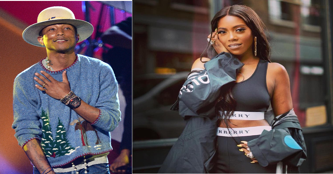 Pharrell Williams Praises Tiwa Savage After Listening To Her EP 'Water and Garri' (Video)