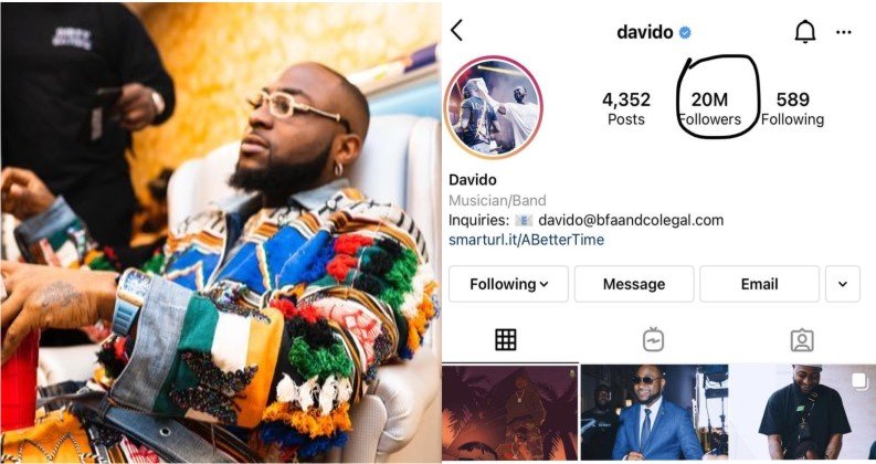Davido Makes History As He Becomes The Most Followed African Musician