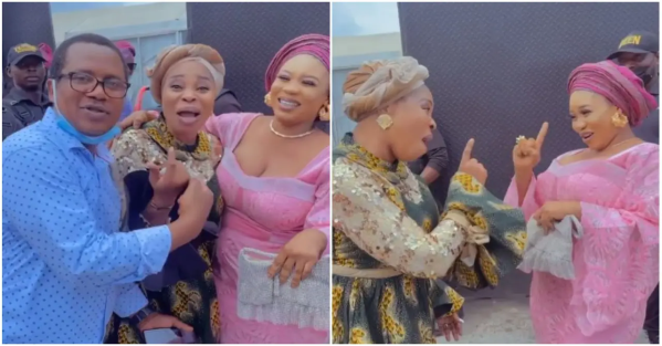 Actress, Wunmi Toriola Almost 'Pass Out' As She Meets Gospel Singer, Tope AlabiActress, Wunmi Toriola Almost 'Pass Out' As She Meets Gospel Singer, Tope Alabi