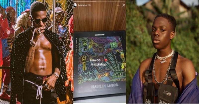 Wizkid Strikes Again As He Gifts 'Rema' With “Made In Lagos” Gift Pack