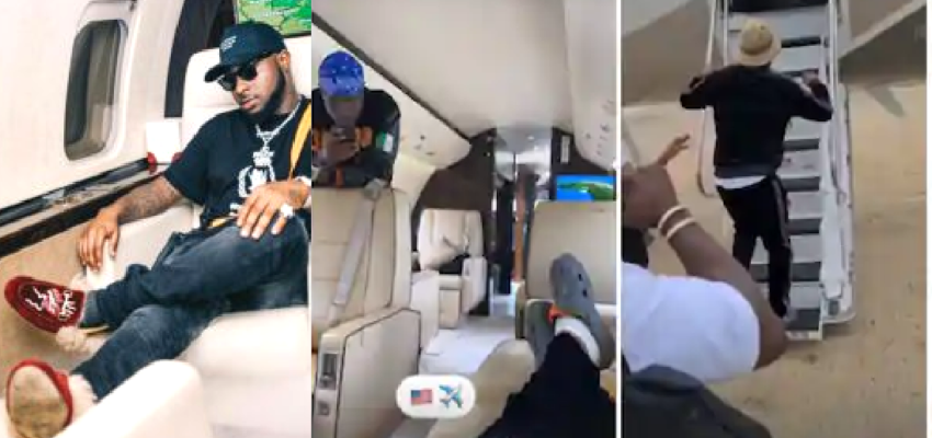 Netizens React As Davido Bans 30BG Gang From His Private Jet, (Video)