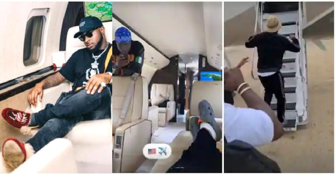 Netizens React As Davido Bans 30BG Gang From His Private Jet, (Video)