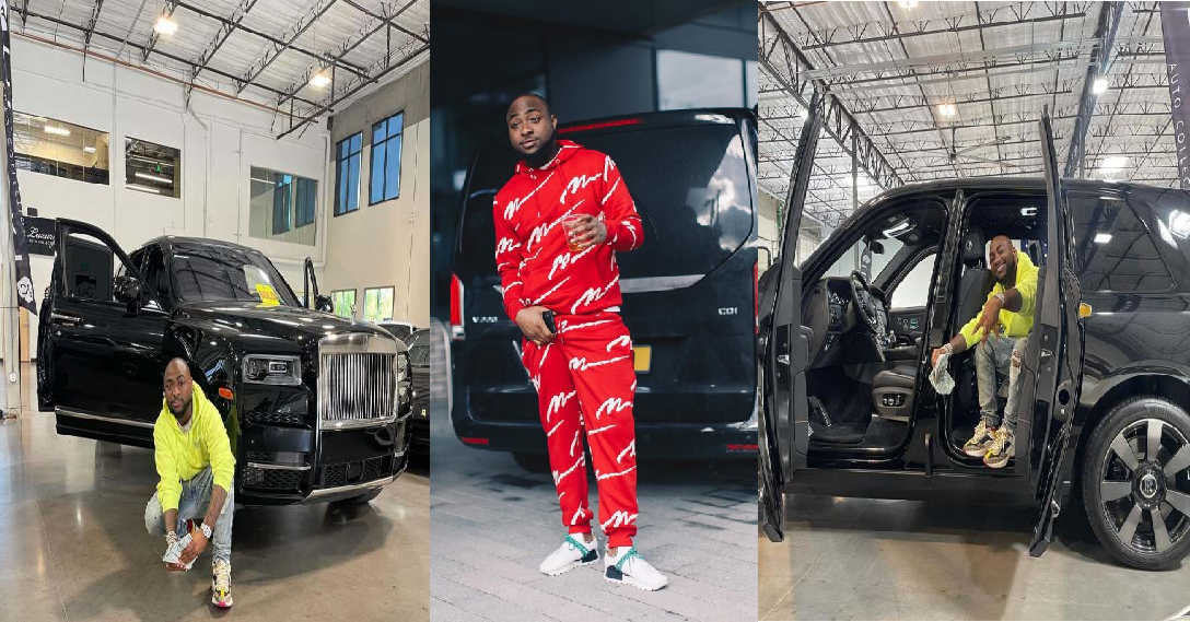 “Davido but invest ur wealth & save for a rainy day; U are m!susing ur wealth” – Fan Slams Davido For Flaunting New Car