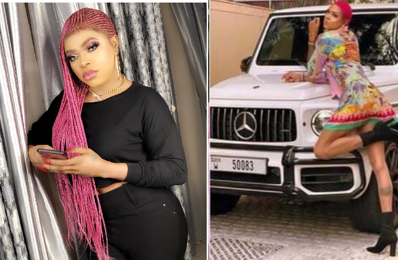 Bobrisky Exposes Goldtiful For Showing Off Rented G-Wagon As His New Car