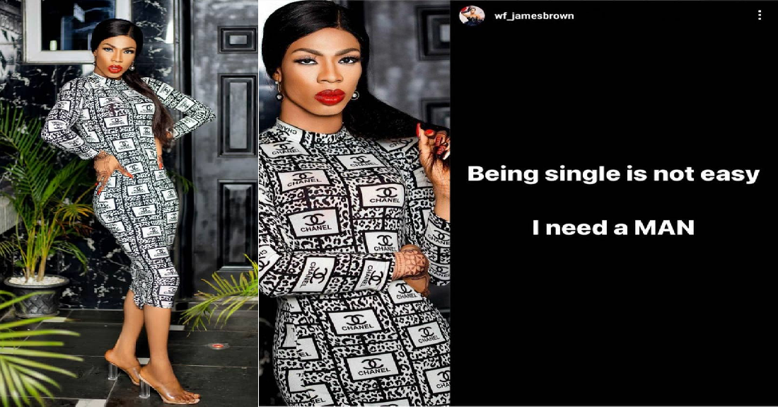 “Being single is not easy, I need a man” – Crossdresser, James Brown Says