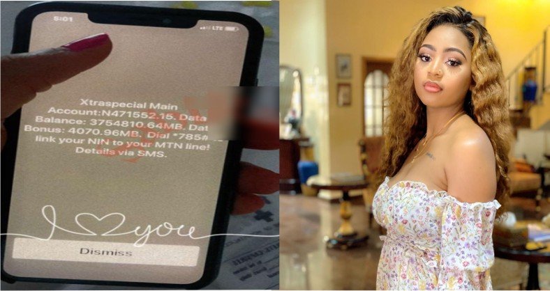 Regina Daniels Fluants Her Call Credit And Data Balance Of Almost N1M, Sparks Reactions From Fans