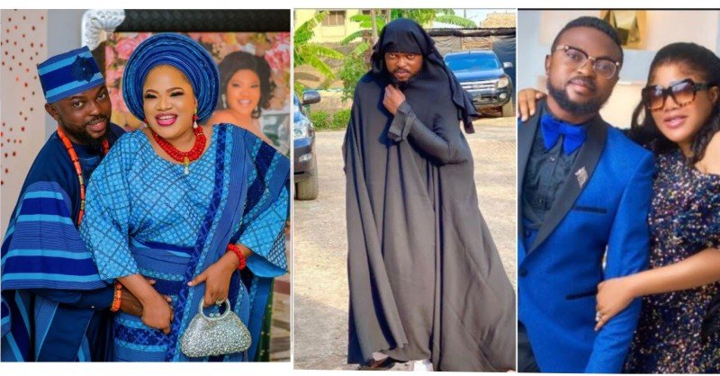 "My Last Post With Me In Hijab Is Off A Movie Set"– Actor, Kolawole Ajeyemi Reacts After Being Criticized For Wearing A Muslim Outfit