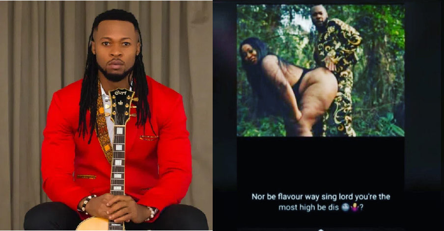 Reactions As Photo of Flavour With A N@ked Women Goes Viral