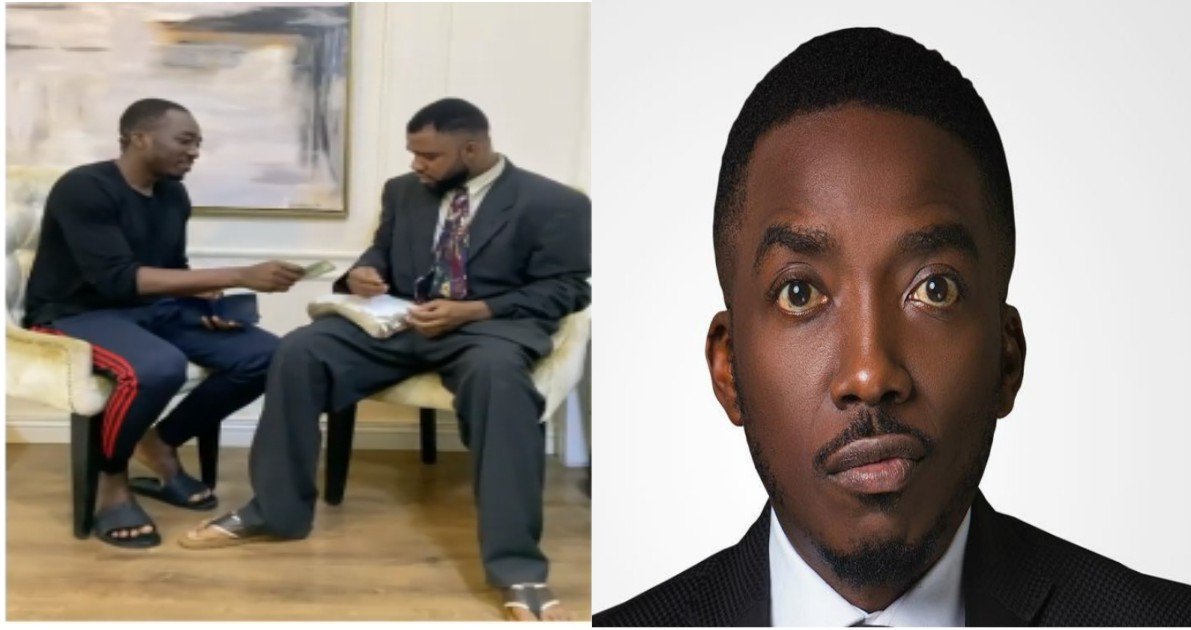 "You Are Hungry" Comedian Bovi Tells A Pastor, After Raining Dollars on Him