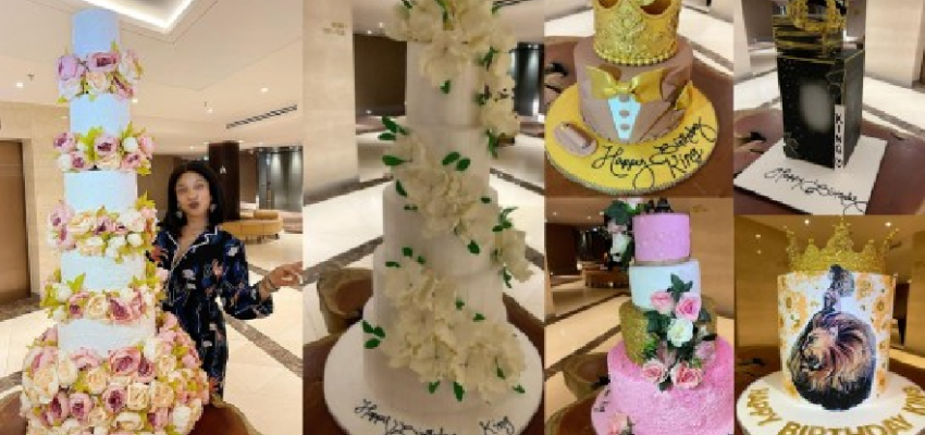 Tonto Dikeh 'Breaks The Internet' With Photos of Her Birthday Cakes (Photos)