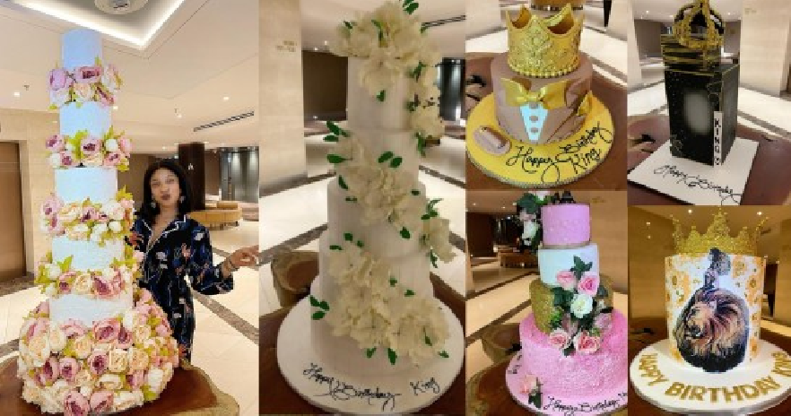 Tonto Dikeh 'Breaks The Internet' With Photos of Her Birthday Cakes (Photos)