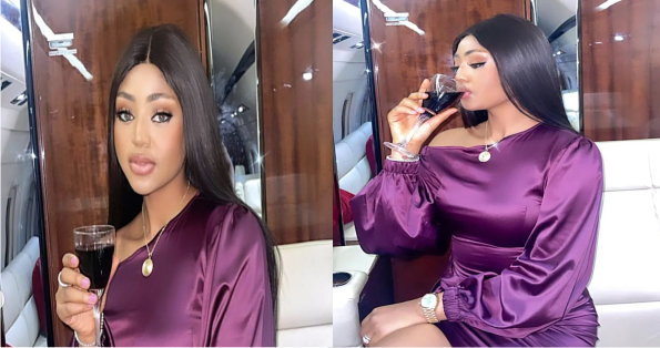 Actress, Regina Daniels Shares Smashing Photos Of Herself Inside Her Husband’s Private Jet