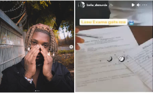 "Bella is using his phone inside exam hall": Reactions as Bella Shmurda Laments About School Exams On Social Media