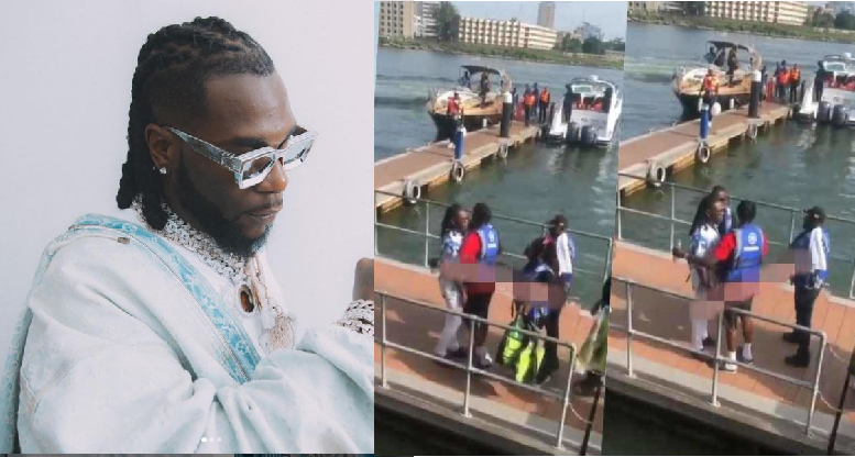 “Them go beat am like thief one day” – Reactions As Burna Boy Almost Involved Himself In A Fight (Video)