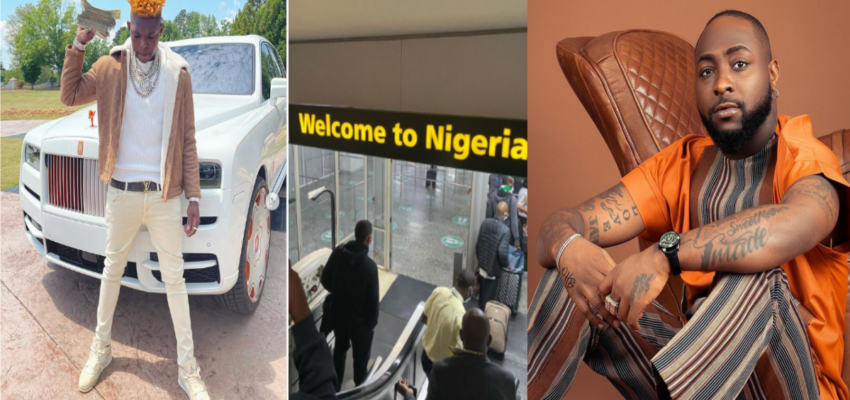 American Rapper, Yung Bleu Arrives In Nigeria - Sparks Reaction From Davido