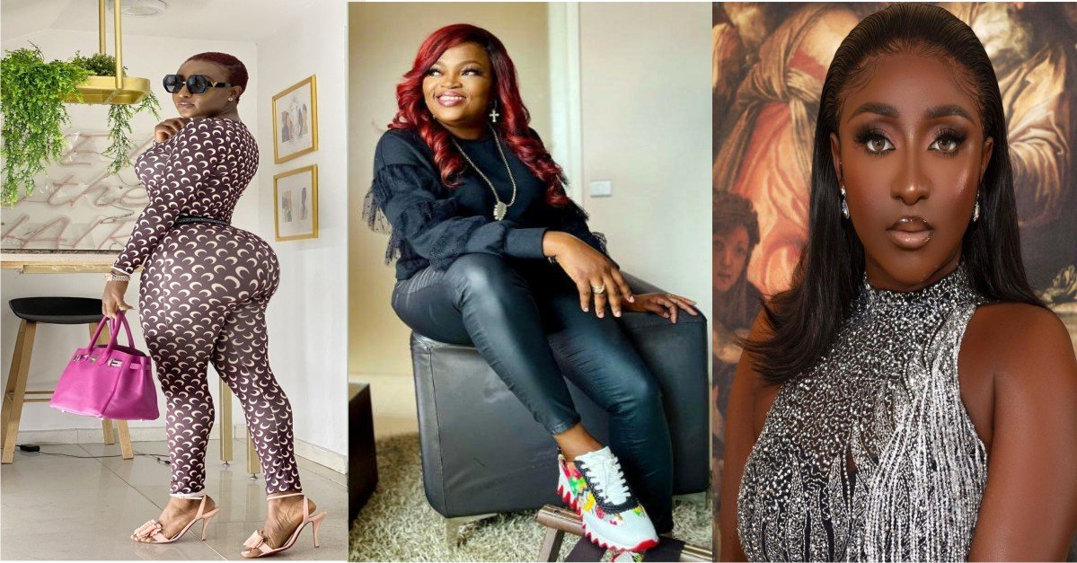 VIDEO: "Bad a$$ shape You got Gurl" Funke Akindele Tells Ini Edo After Seeing Her Shape