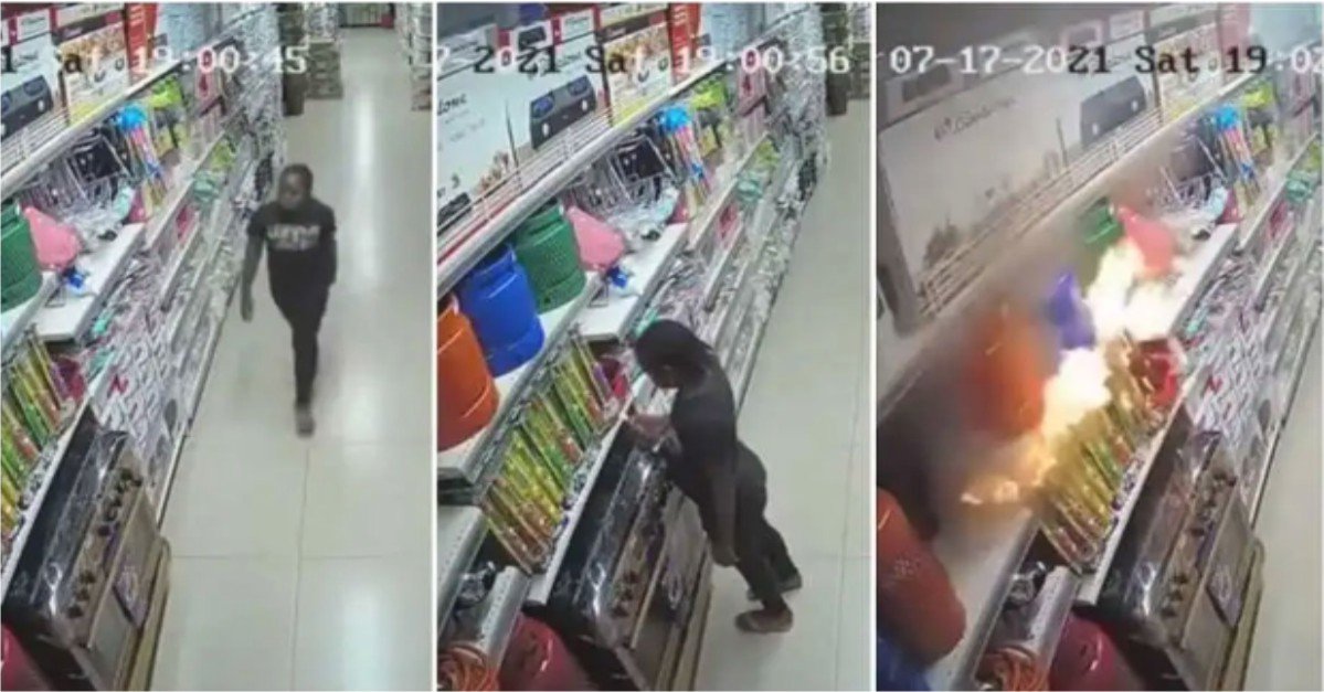 9-year-old Girl Intentionally Sets Abuja Supermarket Ablaze(Watch)