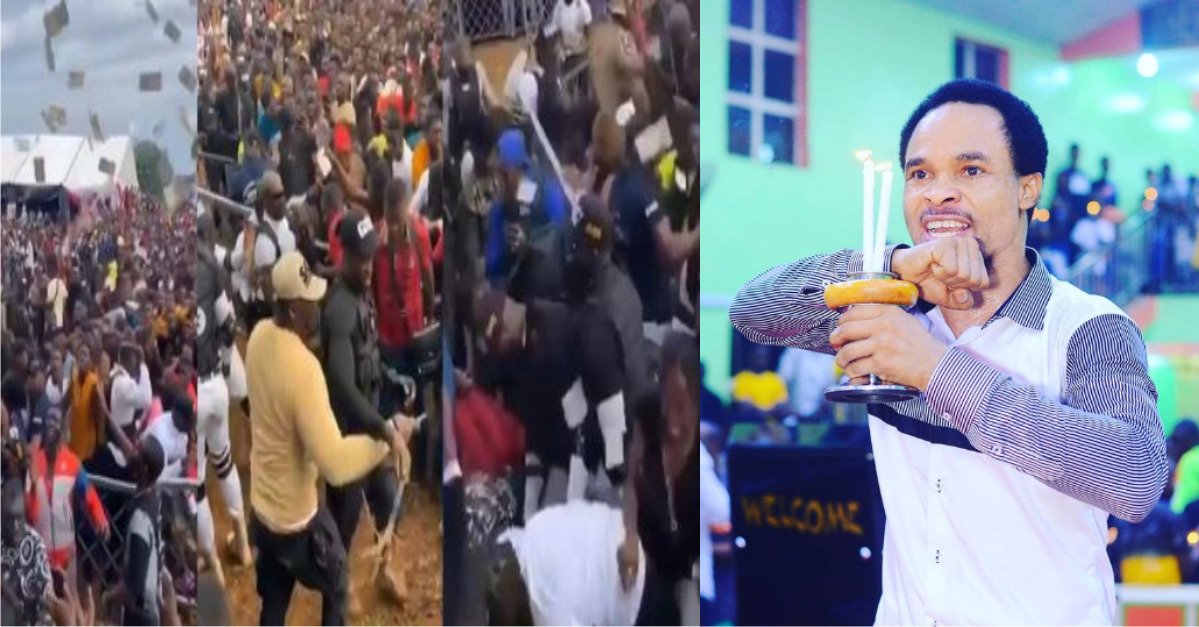 Prophet, Odumeje Almost Mobbed By Residents After He Arrived In Oba For Obi Cubana’s Mom’s Funeral (VIDEO)