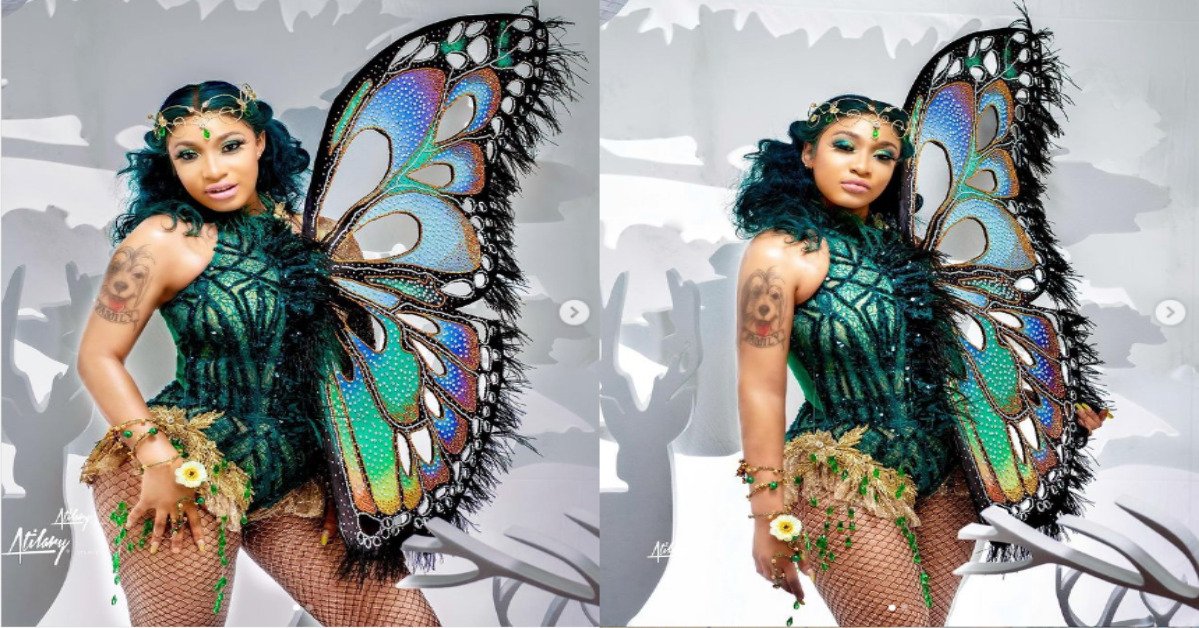 Tonto Dikeh’s Breaks The Internet With New Butterfly Photos(PHOTOS)