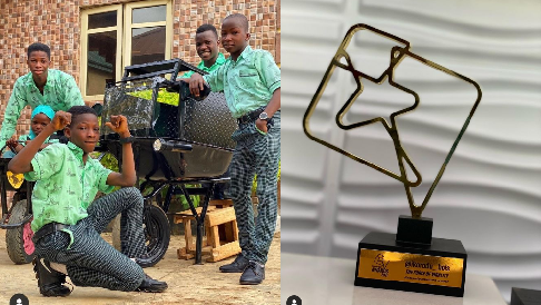 "Our first Award!": Ikorodu Bois Bags Award (Photo)