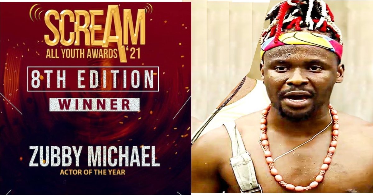 Screan Award 2021: 'Congratulations' As Zubby Michael Emerges Actor of the Year