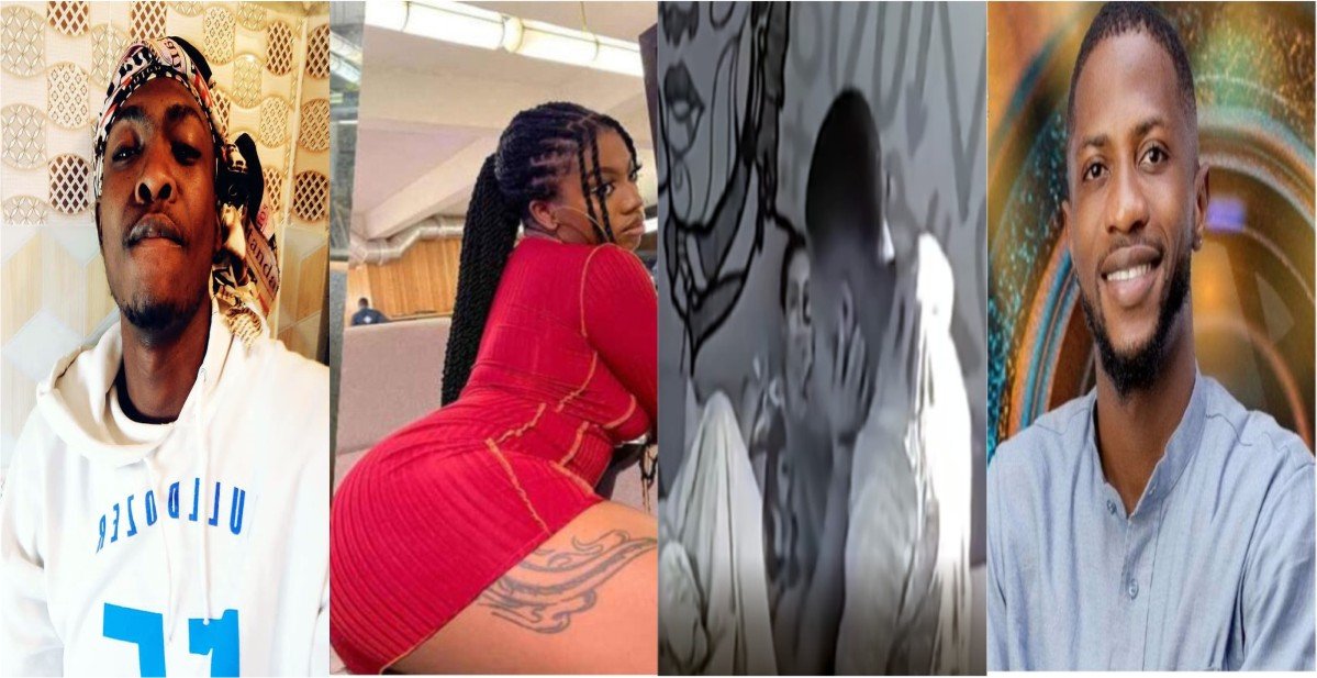 BBNaija 2021 VIDEO: Angel and Sammie get into a confrontation over a kiss with new housemate Kayvee