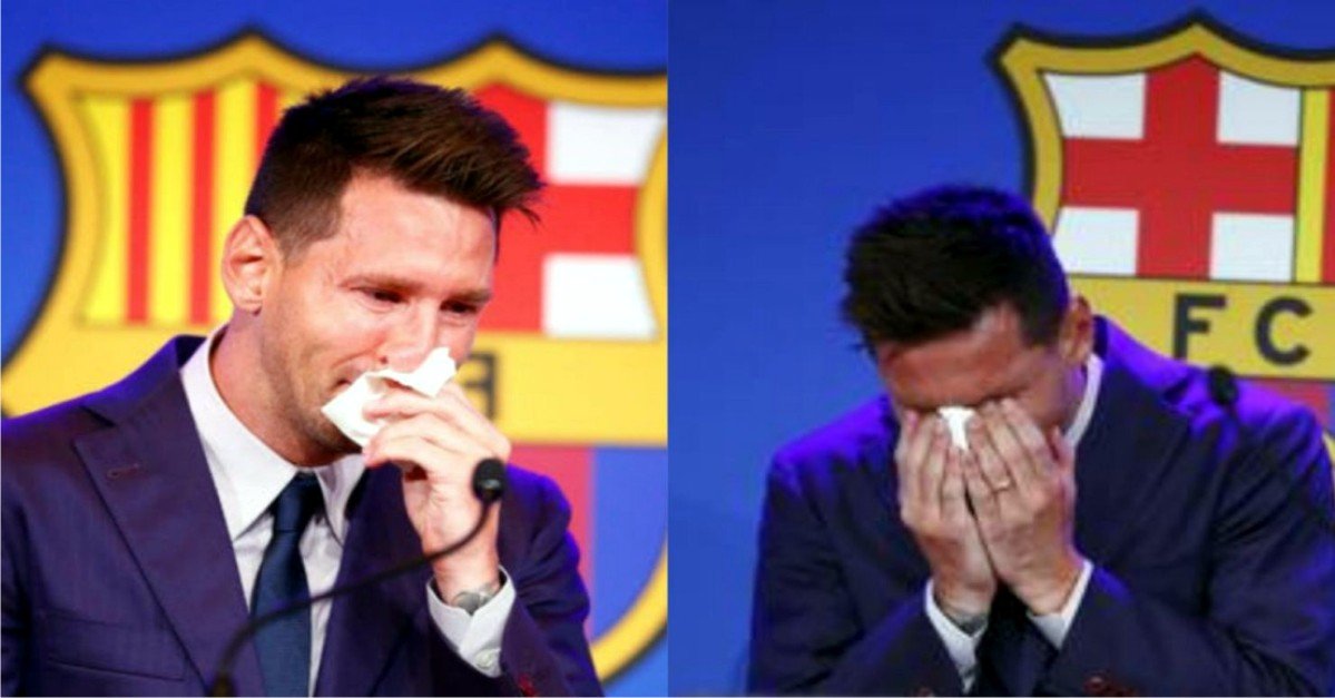 VIDEO: Lionel Messi shed Tears As He says Goodbye to Barcelona