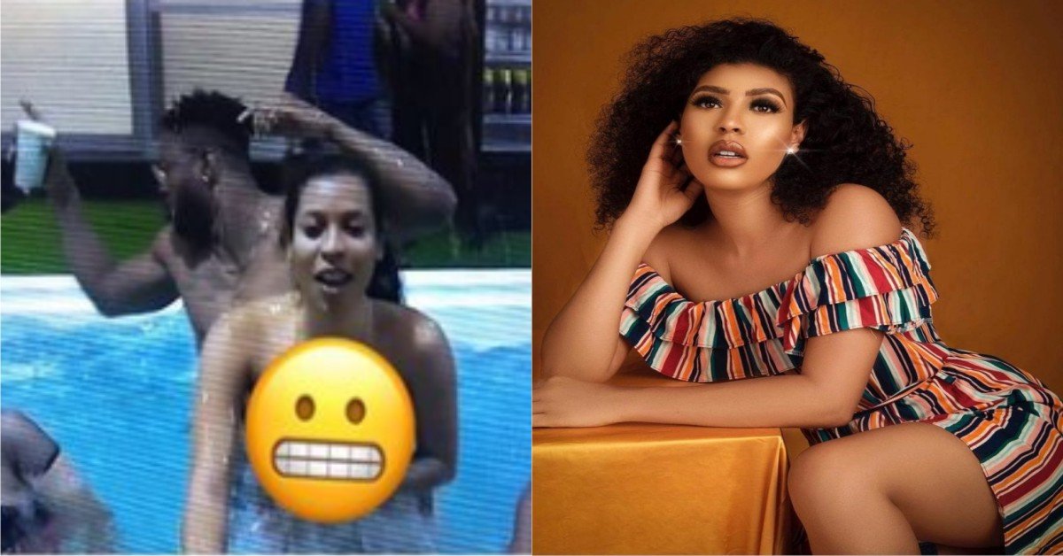 BBNaija 2021 VIDEO: Moment Nini’s b##bs popped out while dancing during the Jacuzzi Party