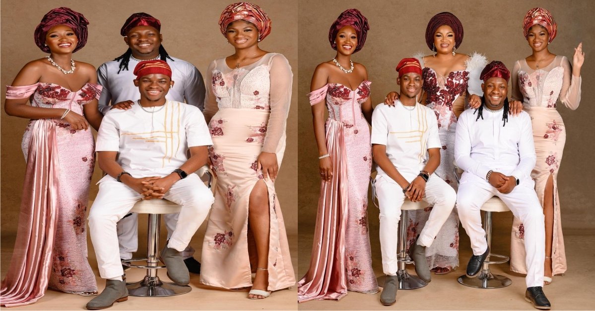Actress Omotola Jalade Got Nigerians Talking Over beautiful ‘Owambe' photos of Her 4 Children