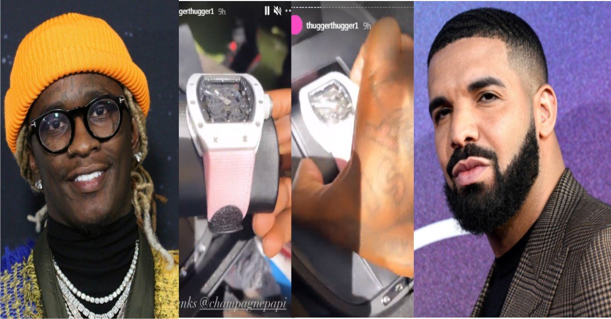 VIDEO: Drake Gifts Young Thug Custom Richard Mille On His Birthday