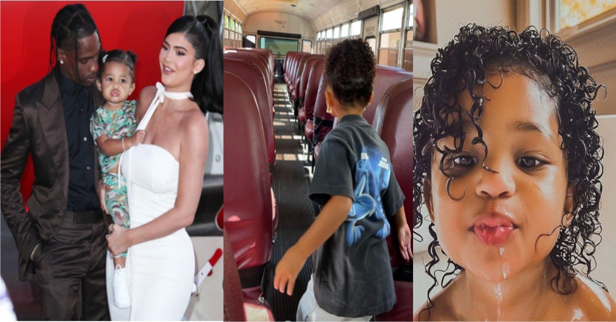 PHOTOS: Travis Scott Buys Daughter, Stormi A School Bus