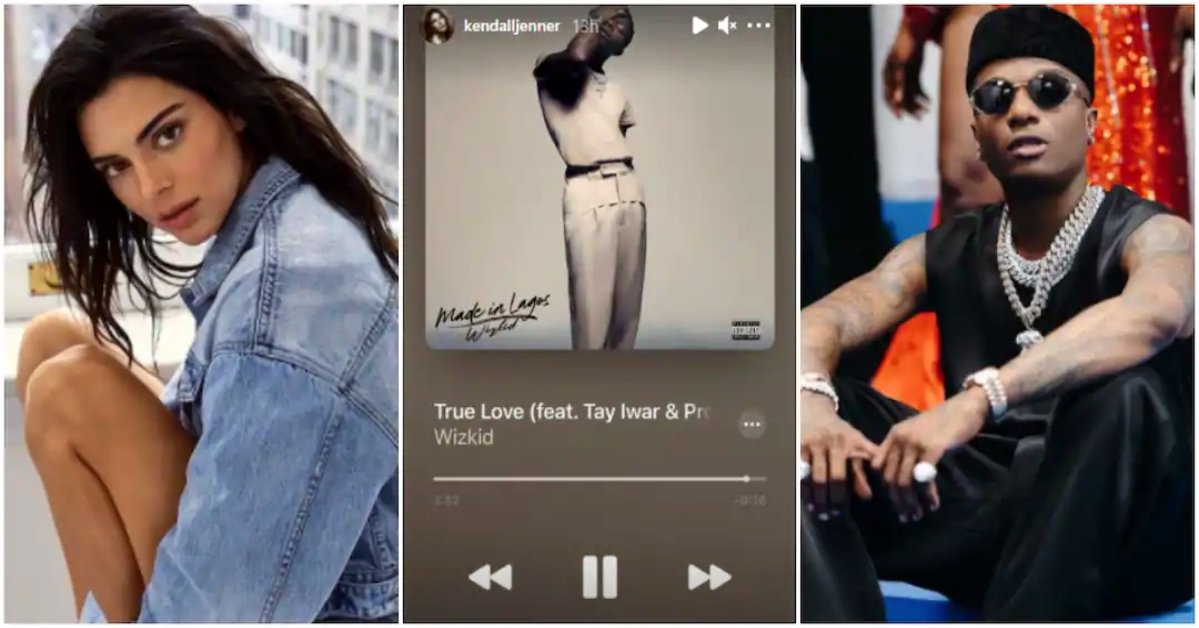 More International Celebrities Vibe to Wizkid Made in Lagos Album as Kendall Jenner Listens to True Love