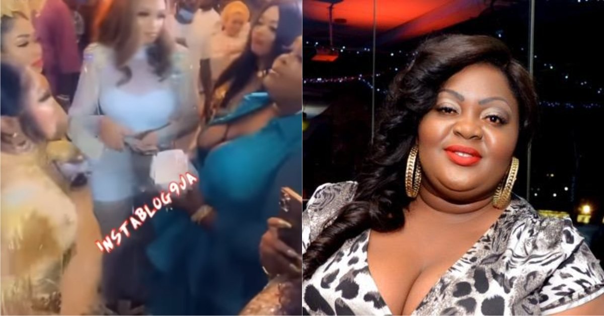 Video: Actress Eniola Badmus made it rain with cash at Bobrisky’s 30th Birthday Party