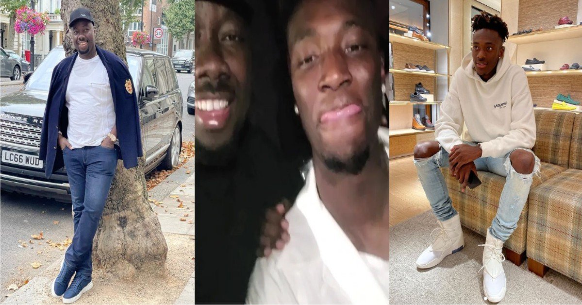 VIDEO: Obi Cubana Spotted 'Having A Good Time' With Roma Star, Tammy Abraham In London